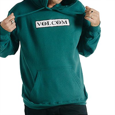 Moletom Volcom Canguru Dual Stone WT24 Masculino Verde