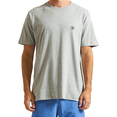 Camiseta Hurley Mini Circle Icon WT24 Masculina Mescla Cinza