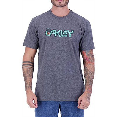 Camiseta Oakley Mushroom Logo WT24 Atlhetic Heather Grey