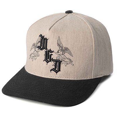 Boné MCD Aba Curva Trucker Angels WT24 Cinza Stone