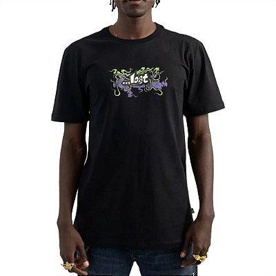 Camiseta Lost Dont Namaste Club SM25 Masculina Preto