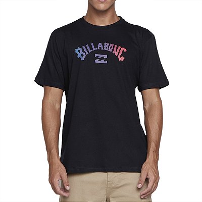 Camiseta Billabong Gradient Arch SM25 Masculina Preto