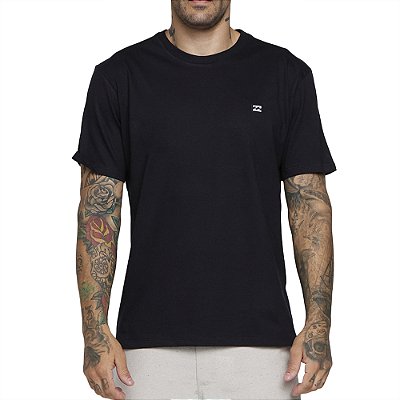 Camiseta Billabong Icon Patch SM25 Masculina Preto