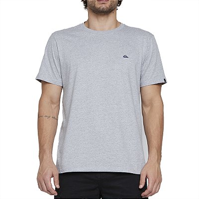 Camiseta Quiksilver Embroidery SM25 Masculina Cinza Mescla