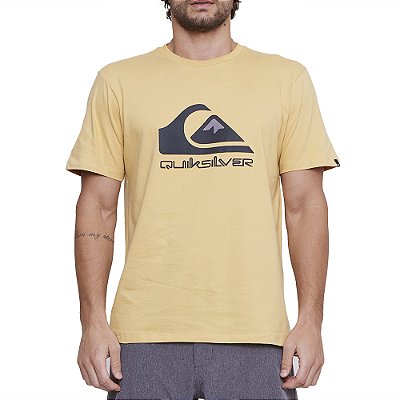 Camiseta Quiksilver Full Logo SM25 Masculina Mostarda