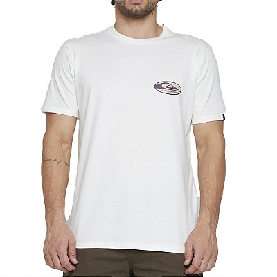 Camiseta Quiksilver Retro Link SM25 Masculina Snow White
