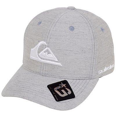 Boné Quiksilver Aba Curva Decades Heather SM25 Cinza Mescla
