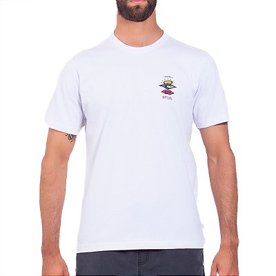 Camiseta Rip Curl The Serach SM25 Masculina Branco