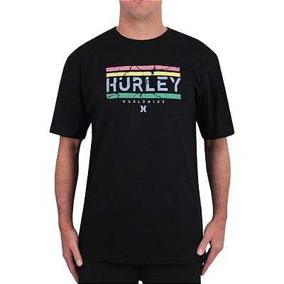 Camiseta Hurley Jam Oversize SM25 Masculina Preto