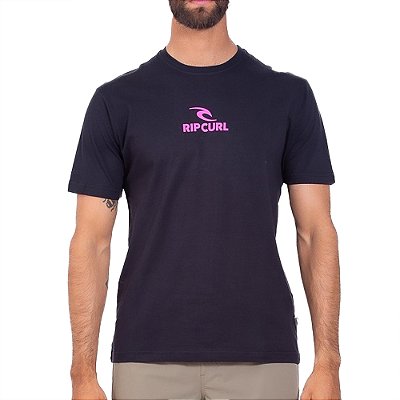 Camiseta Rip Curl Icon Big SM25 Oversize Masculina Preto