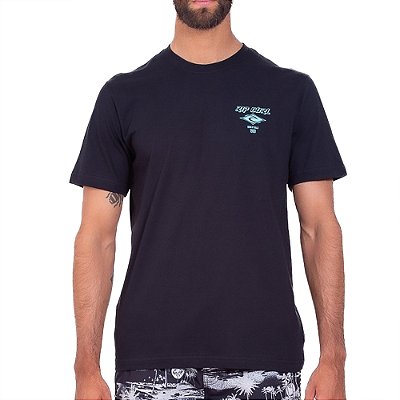 Camiseta Rip Curl Fade Out Big SM25 Masculina Preto