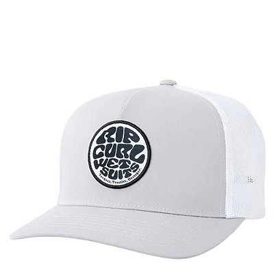 Boné Rip Curl Aba Curva Wetsuit Icon Trucker SM25 Light Grey