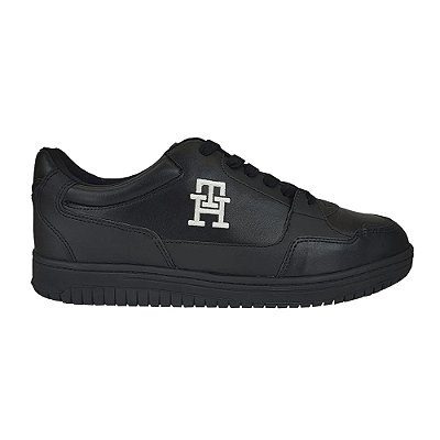Tênis Tommy Hilfiger Basket 2C Mix Suede LTH Masculino Black