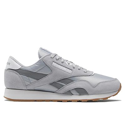 Tênis Reebok CL Nylon Masculino Cinza Claro
