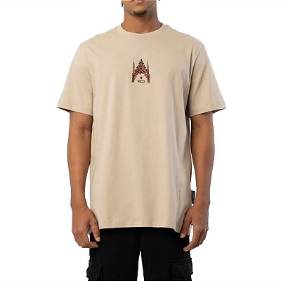 Camiseta MCD Hibisco SM25 Masculina Areia Catedral
