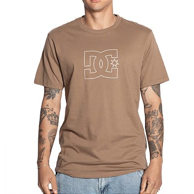Camiseta DC Shoes DC Outline Star SM25 Masculina Marrom