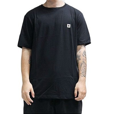 Camiseta Hurley Mini Icon Over SM25 Masculina Preto