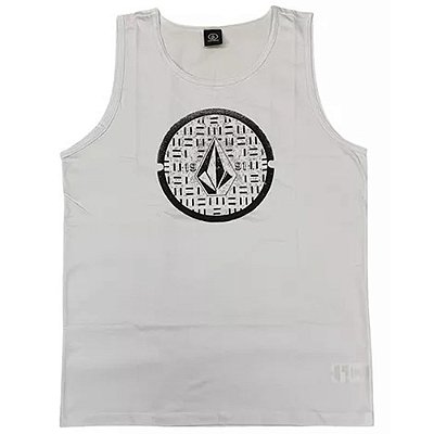 Regata Volcom Circle Texture SM25 Masculina Branco