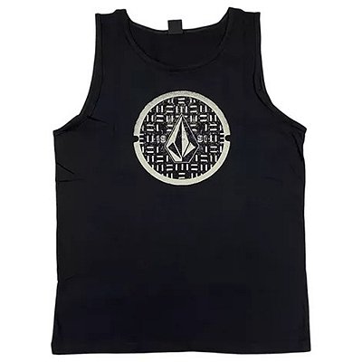 Regata Volcom Circle Texture SM25 Masculina Preto