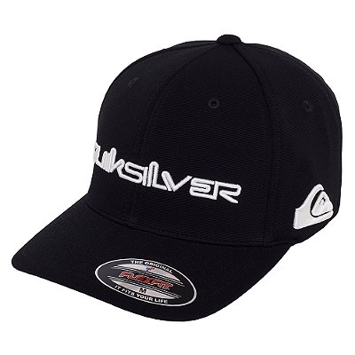 Boné Quiksilver Aba Curva Emb Type Warpaint SM25 Black