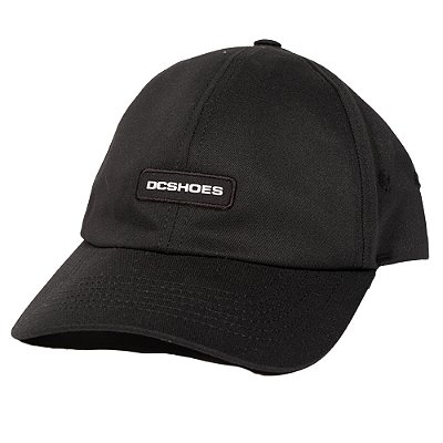 Boné DC Shoes Aba Curva Stone Tape SM25 Preto