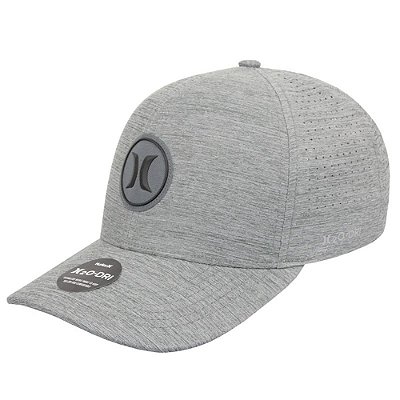 Boné Hurley Aba Curva Circle 3D SM25 Mescla Cinza