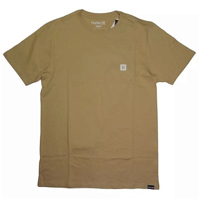 Camiseta Hurley Mini Icon Oversize SM25 Masculina Bege