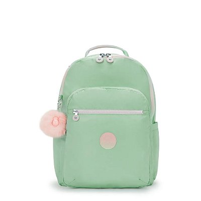 Mochila Kipling Seoul Soft Green Met