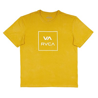 Camiseta RVCA VA All The Way Plus Size SM25 Mostarda