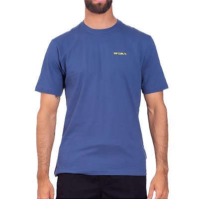 Camiseta Rip Curl Brand Icon SM25 Masculina Washed Navy