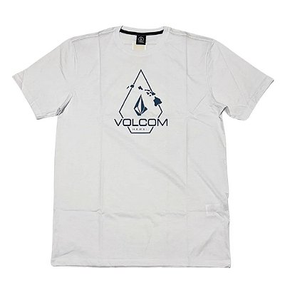 Camiseta Volcom Line Weight SM25 Masculina Branco
