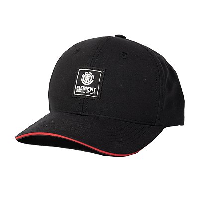 Boné Element Aba Curva Pacth Logo SM25 Preto