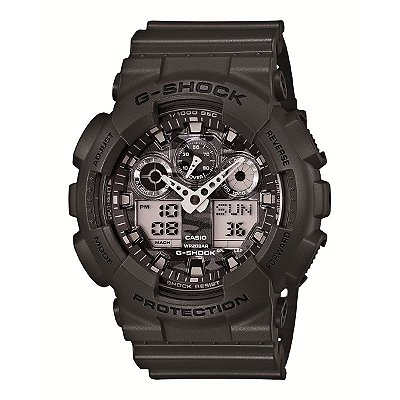 Relógio G-Shock GA-100CF-8ADR Preto/Prata