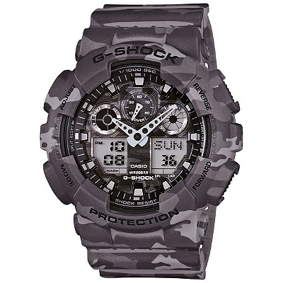 Relógio G-Shock GA-100CM-8ADR Cinza