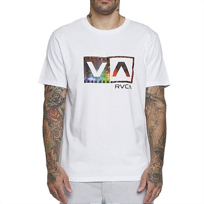 Camiseta RVCA Balance Box Film SM25 Masculina Branco