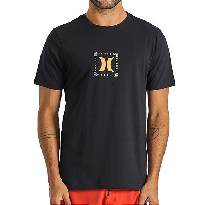 Camiseta Hurley Natural SM25 Masculina Preto