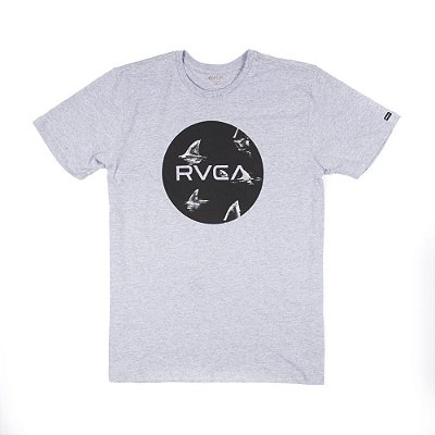 Camiseta RVCA Motors Fill Up Cinza