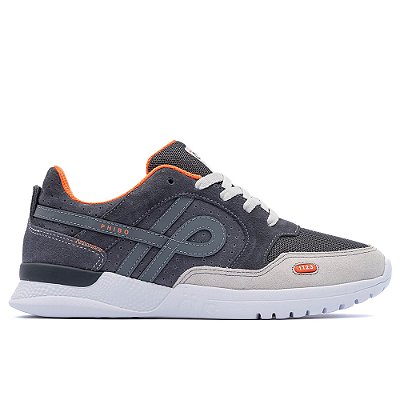 Tênis OUS Phibo 1123 Chumbo Reflex Laranja Essencial