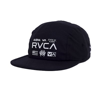 Boné RVCA Aba Curva All Brand 5 Panels SM25 Preto