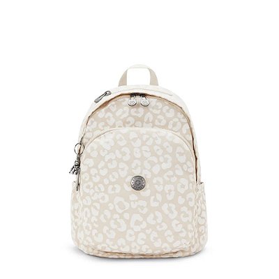 Mochila Kipling Delia White Cheetah J