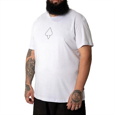 Camiseta MCD Oversized Caveira Rosas SM25 Masculina Branco