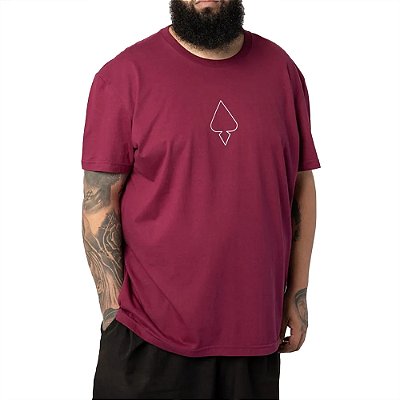 Camiseta MCD Oversized Caveira Rosas SM25 Masculina Magenta