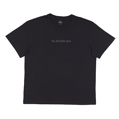 Camiseta Quiksilver Omni Font Plus Size SM25 Masculina Preto