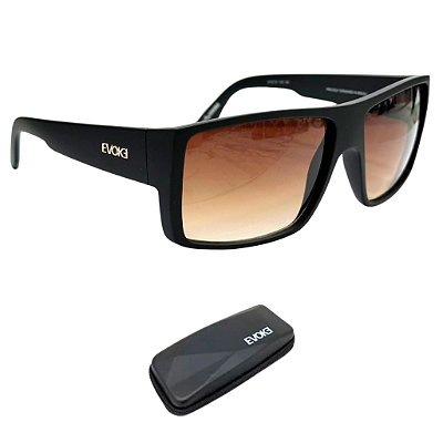 Óculos de Sol Evoke Code Bra12 Black Matte Gold Brow