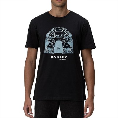 Camiseta Oakley Bunker WT24 Masculina Jet Black