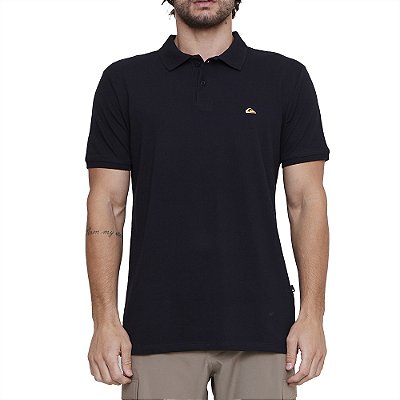 Camisa Quiksilver Polo Embroidery Piquet SM25 Preto