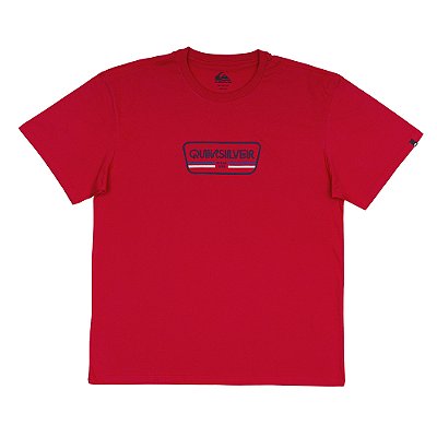 Camiseta Quiksilver Range Life Front Plus Size SM25 Vermelho