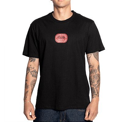 Camiseta DC Shoes Label It SM25 Masculina Preto