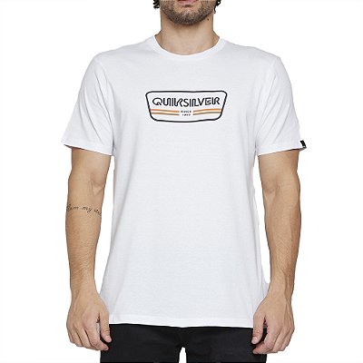 Camiseta Quiksilver Range Life Front SM25 Masculina Branco