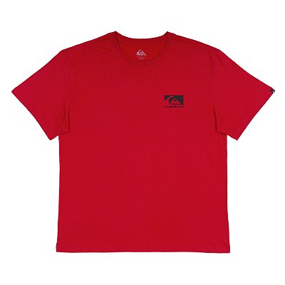 Camiseta Quiksilver Quik Space Logo Plus Size SM25 Vermelho